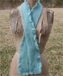 Turquoise Knitted Scarf