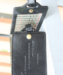 Travel Well Luggage Tag In Black