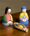 Ecuador Balsam Wood Nativity