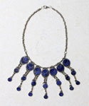 Lapis Circle Necklace