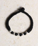 Threaded Bracelet with Sterling Beads