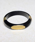 Black and Gold Resin Bracelet