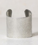 Silver Floral Etched Cuff