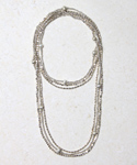 Silver Beaded Necklace - set of 3
