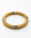 Maasai Bangle Bracelet, Gold