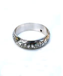 Metal Floral Bangle Bracelet