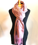 Afghan Silk Scarf, Pink