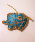 Beaded Elephant Ornament