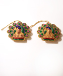 Peacock Ornaments Set of 2