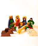 Sri Lankan Wood Nativity Set