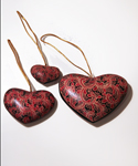 Wooden Heart Ornaments 1
