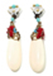 Teardrop Earring - Cream